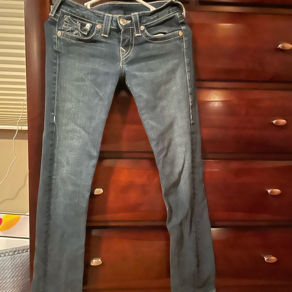 True Religion women jeans low rise with pockets